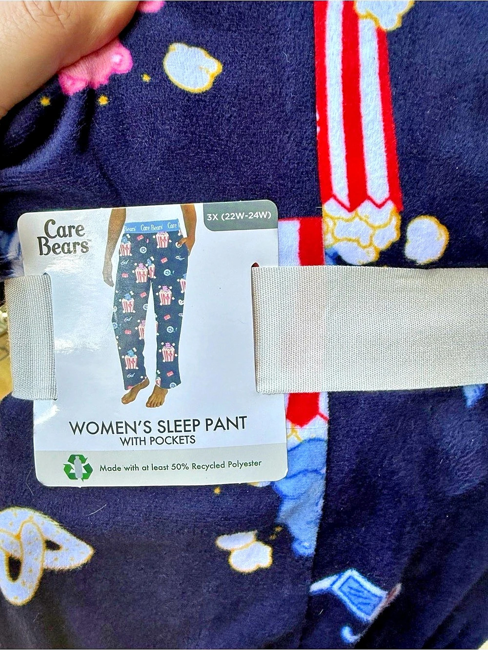 Care Bears Women's Sleep Pant with Pockets, Blue & Red, 3X - Picture 2 of 2